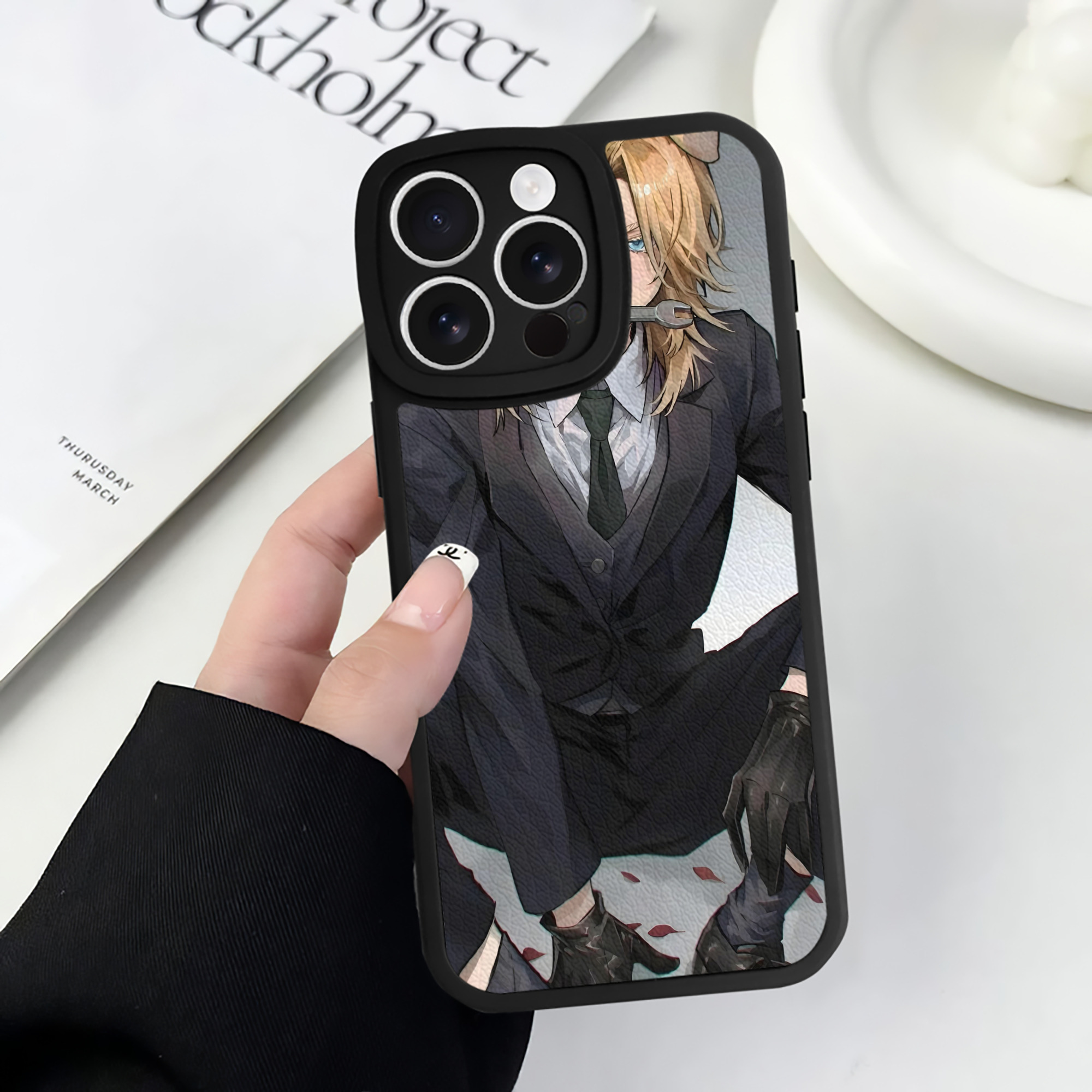 （画像用） 東京リベンジャーズ Tokyo Revengers 【iPhone 16シリーズ対応】シリコンスマホケース（レザー調） 材質：シリコン